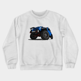 Blue Jeep Illustration Crewneck Sweatshirt